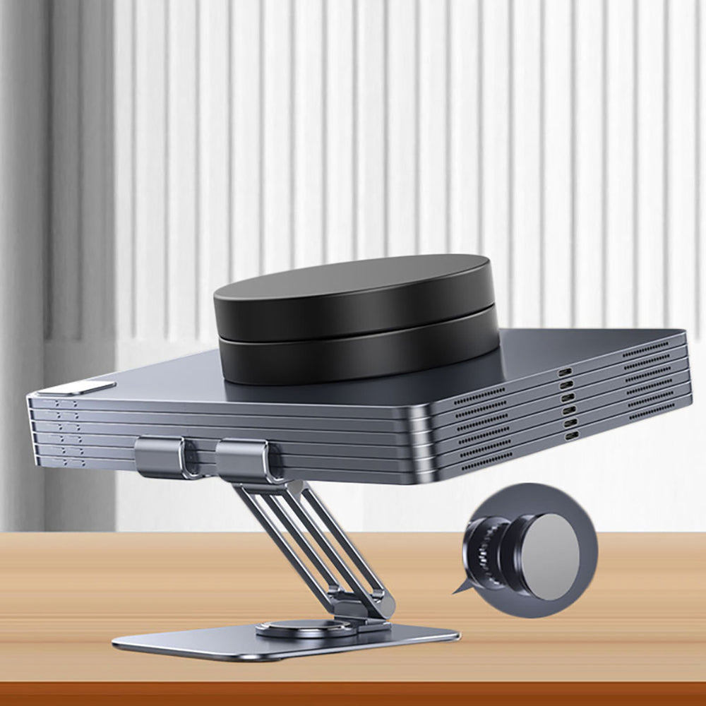 Jmary MK-61 Adjustable Foldable 360 Degree Rotating Phone and Tablet Stand Gray