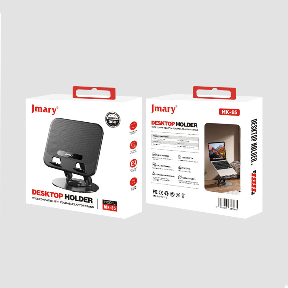 Jmary MK-85 360 Derece Ayarlanabilir Çok Fonksiyonlu Macbook Notebook Standı Siyah