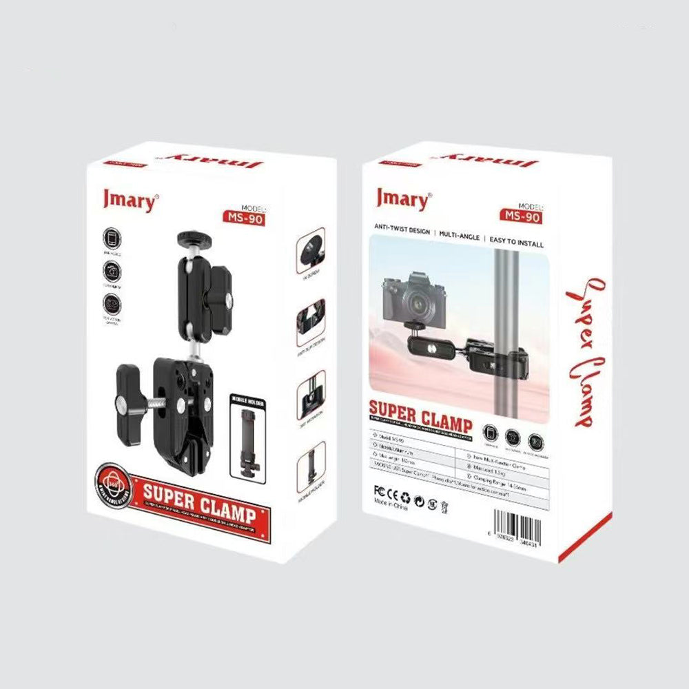 Jmary MS-90 Telefon & Fotoğraf & Aksiyon Kamerası Sabitleme Aparatı Siyah