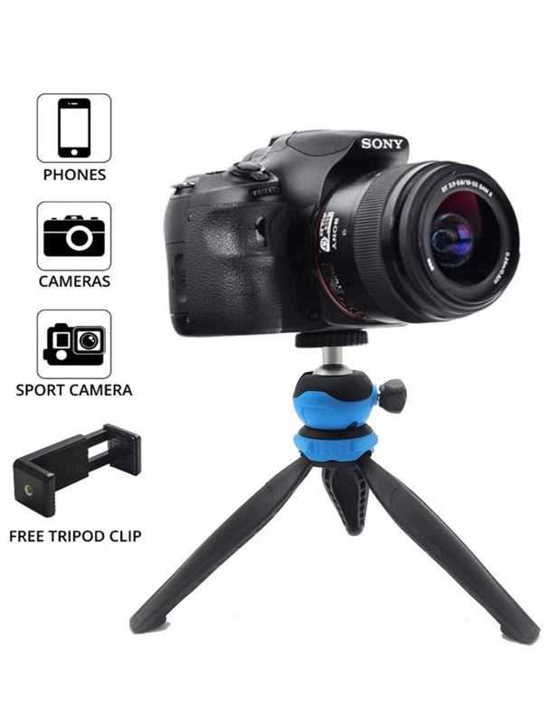 Jmary MT-20 Tripod 360 Derece Oynar Başlıklı Çok Yönlü Kısa Telefon Sabitleyici 16 cm Kırmızı