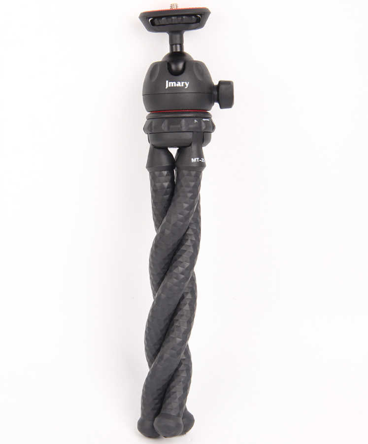 Jmary MT-25 Tripod Flexible Ahtapot Ayak Tasarımlı Tripod Telefon Sabitleyici 30 cm Siyah