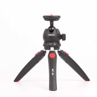 Jmary MT-35 Tripod 360 Derece Oynar Başlıklı Çok Yönlü Kısa Telefon Sabitleyici Siyah