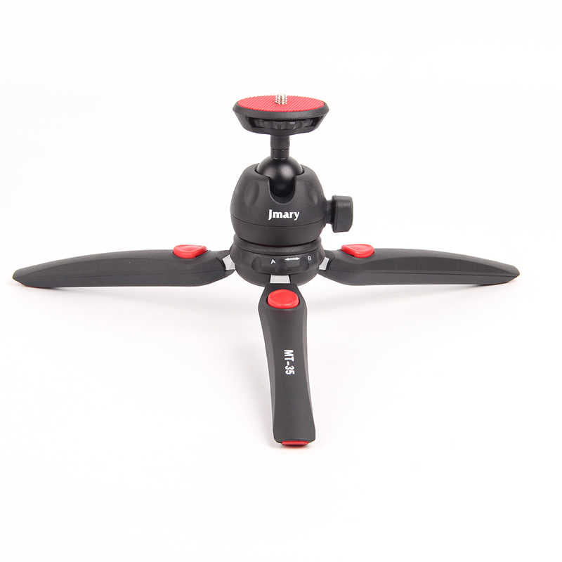 Jmary MT-35 Tripod 360 Derece Oynar Başlıklı Çok Yönlü Kısa Telefon Sabitleyici Siyah