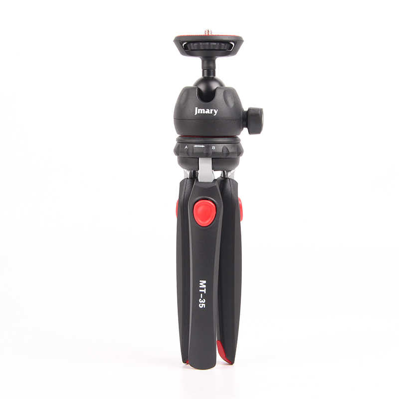 Jmary MT-35 Tripod 360 Derece Oynar Başlıklı Çok Yönlü Kısa Telefon Sabitleyici Siyah