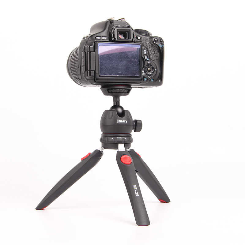 Jmary MT-35 Tripod 360 Derece Oynar Başlıklı Çok Yönlü Kısa Telefon Sabitleyici Siyah