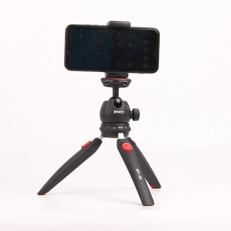 Jmary MT-35 Tripod 360 Derece Oynar Başlıklı Çok Yönlü Kısa Telefon Sabitleyici Siyah
