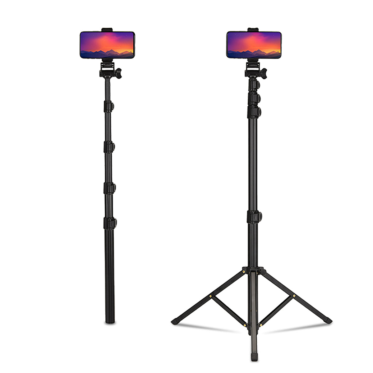 Jmary MT-39 5 Kademeli 153cm Fonksiyonel 2 in 1 Monopod 360 Derece Dönebilen Başlıklı Tripod Siyah