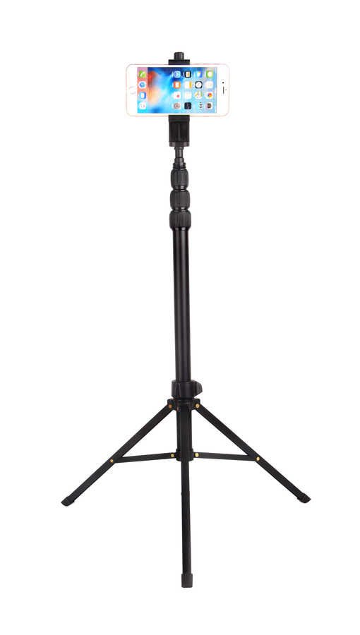 Jmary MT-45 Tripod 168 cm 360 Derece Dönebilen Başlık 3 Kademeli Yükseklik Ayarı Siyah