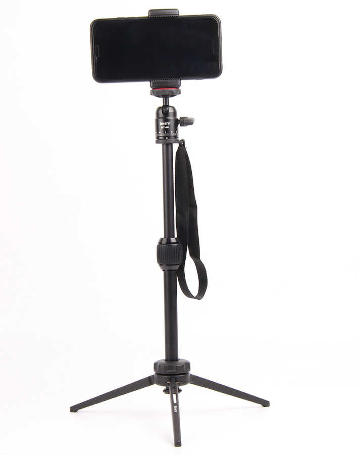 Jmary MT-68 Profesyonel Tripod 360 Derece Dönebilen Başlık 2 Kademeli Yükseklik 39.5 cm Siyah