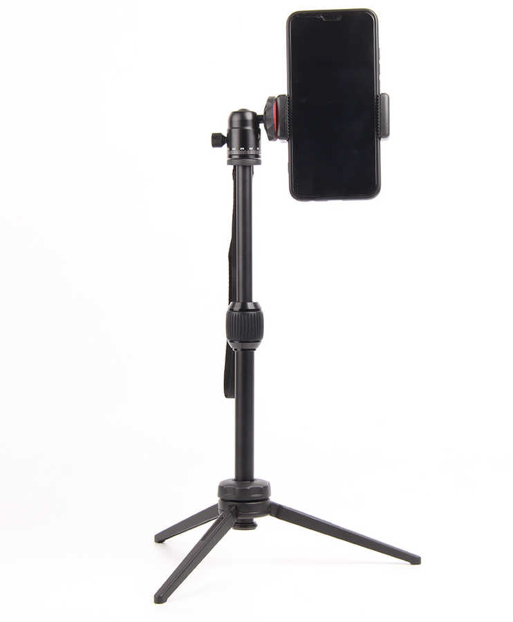 Jmary MT-68 Profesyonel Tripod 360 Derece Dönebilen Başlık 2 Kademeli Yükseklik 39.5 cm Siyah