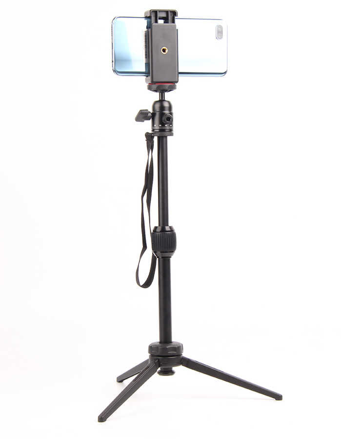 Jmary MT-68 Profesyonel Tripod 360 Derece Dönebilen Başlık 2 Kademeli Yükseklik 39.5 cm Siyah