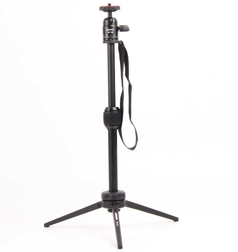 Jmary MT-68 Profesyonel Tripod 360 Derece Dönebilen Başlık 2 Kademeli Yükseklik 39.5 cm Siyah