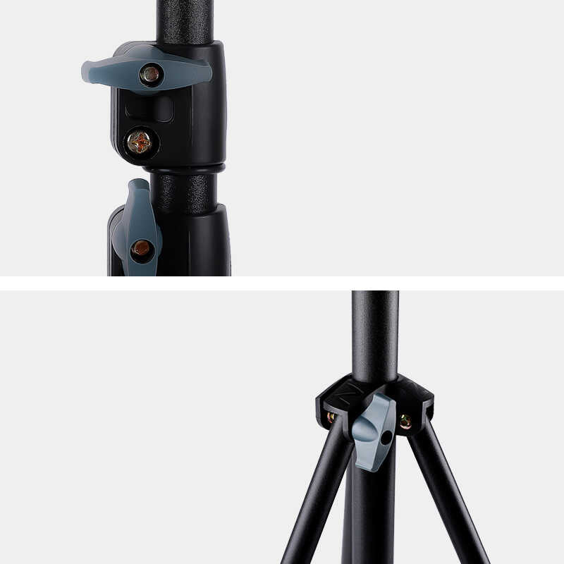 Jmary MT-75 Tripod 3 Kademeli Yükseklik Ayarlı Katlanabilir Kompakt Tasarım 210 cm Siyah