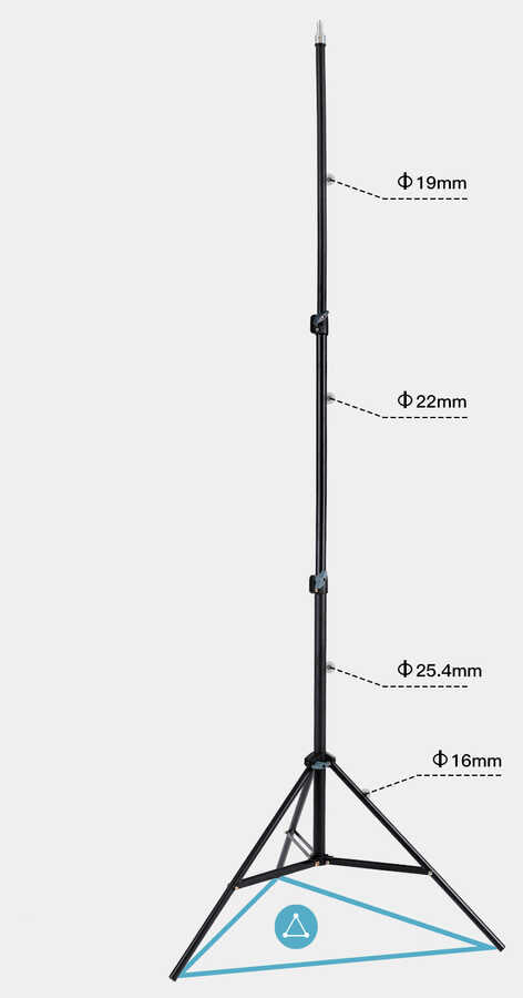 Jmary MT-75 Tripod 3 Kademeli Yükseklik Ayarlı Katlanabilir Kompakt Tasarım 210 cm Siyah