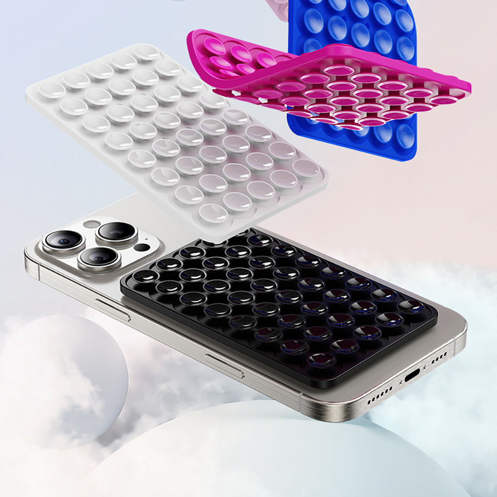 Square Kiss 01 Silicone Phone Holder Purple
