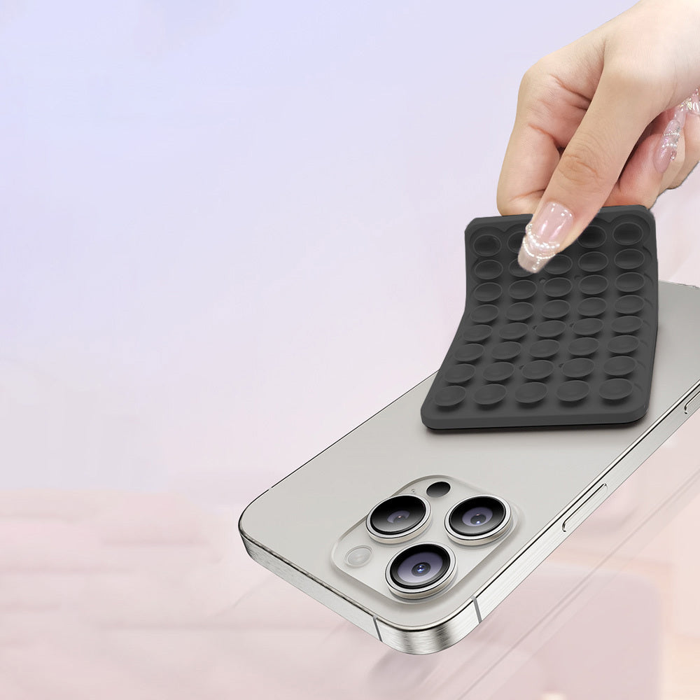 Square Kiss 01 Silicone Phone Holder Light Purple