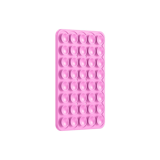 Square Kiss 01 Silicone Phone Holder Pink