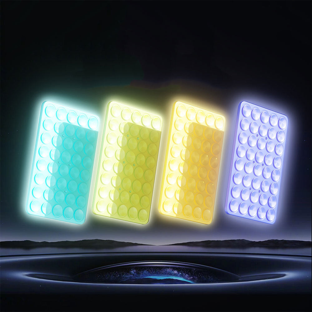 Square Kiss 02 Phosphorescent Silicone Phone Holder Green