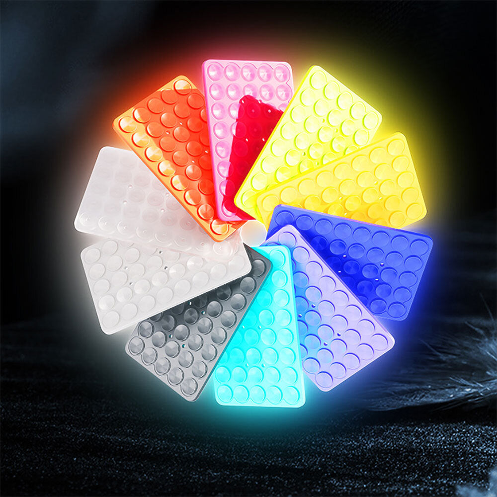 Square Kiss 02 Phosphorescent Silicone Phone Holder Green