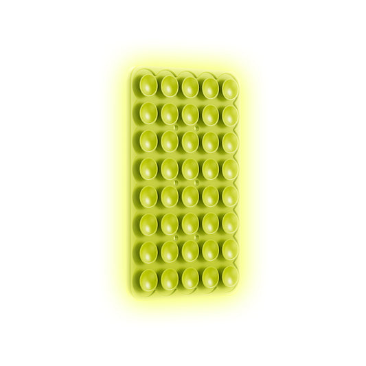 Square Kiss 02 Phosphorescent Silicone Phone Holder Green