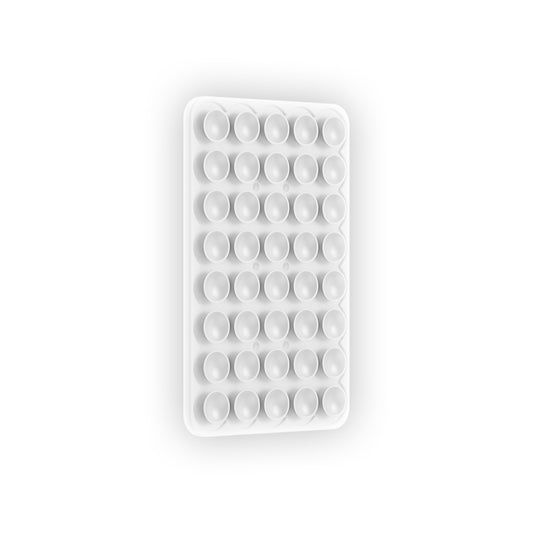 Square Kiss 02 Fluorescent Silicone Phone Holder White