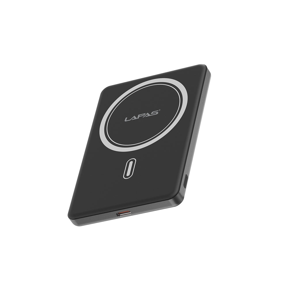 Lapas LP-PW003 Ultra İnce Hızlı Şarj Özellikli Wireless Powerbank 5000mAh 15W Gold