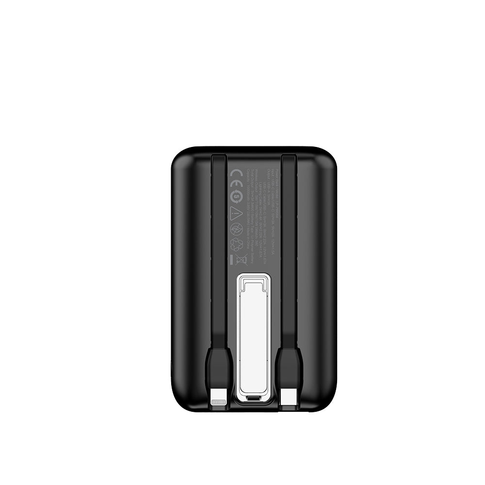 Lapas LP-PW004 Akıllı Saat Kablosuz Şarj Özellikli Wireless Powerbank 10000mAh 15W Siyah