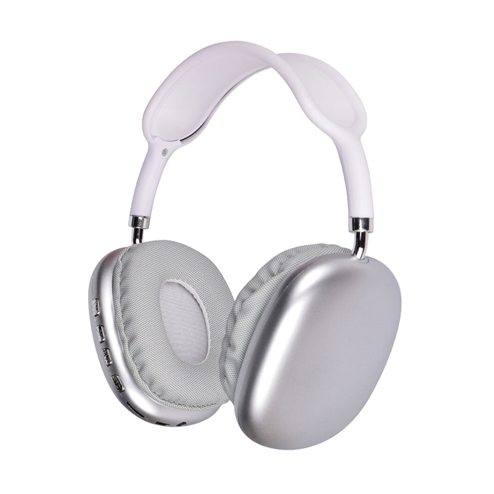 Lapas P10 Hi-Fi Sound Quality Adjustable and Foldable Over-Ear Bluetooth Headphones Silver