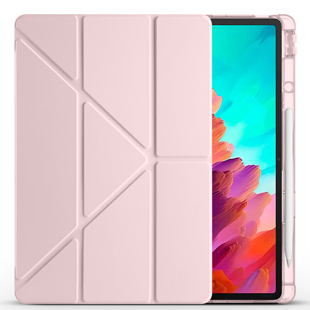 Lenovo Idea Tab Pro 12.7 TB-373FU Case Zore Tri Folding Stand Case with Pen Compartment Lilac