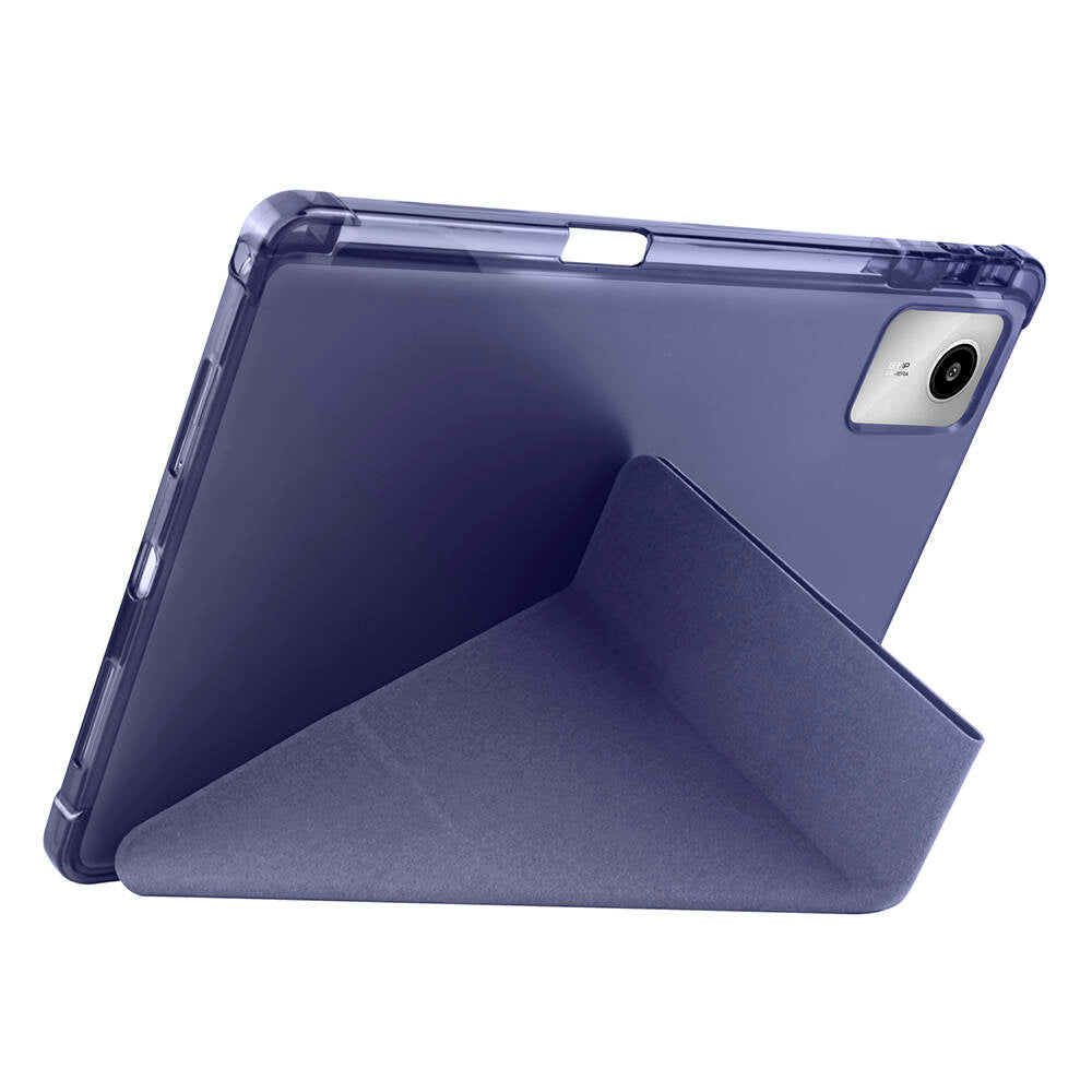 Lenovo M11 TB-330FU Case Zore Tri Folding Stand Case with Pen Compartment Dark Green