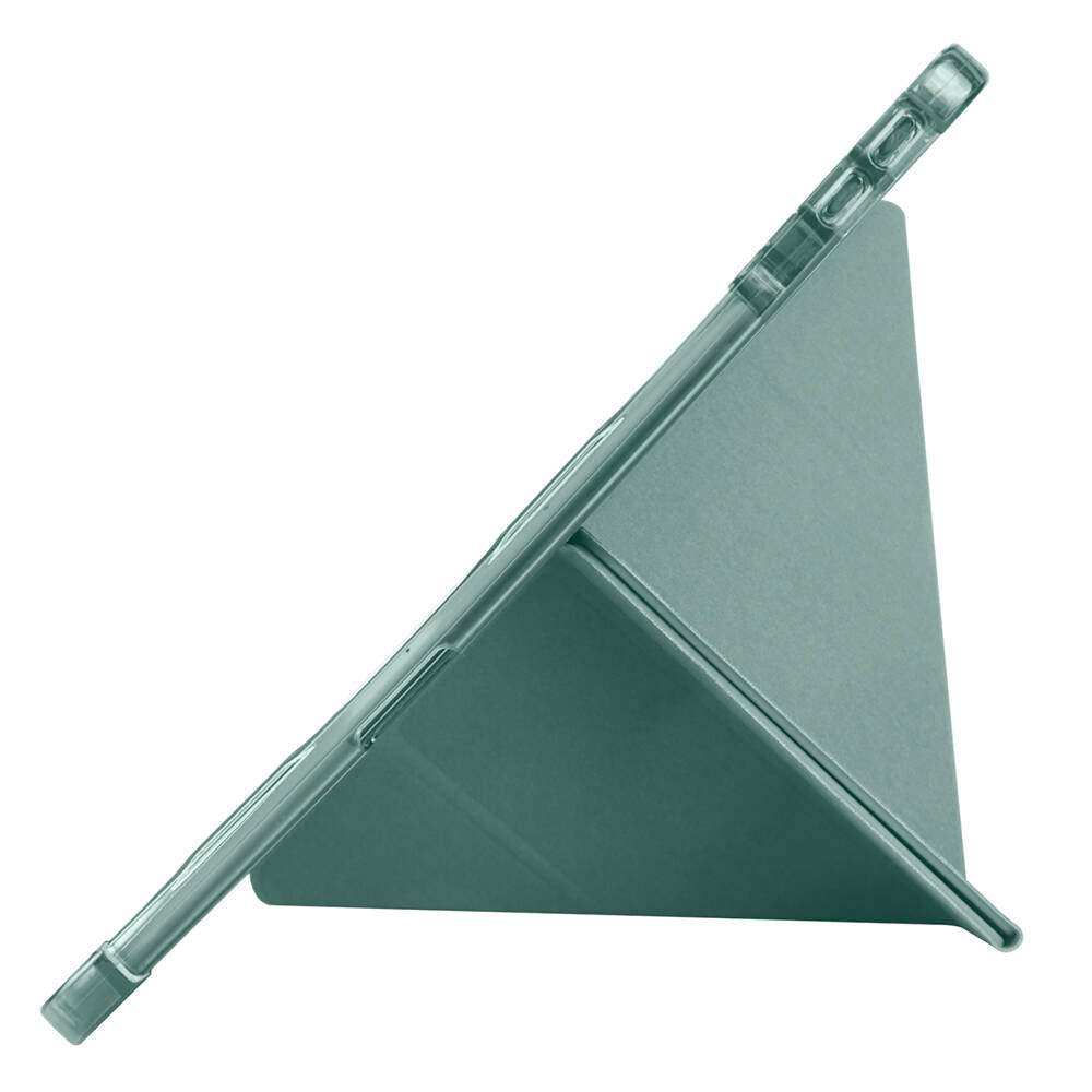 Lenovo M11 TB-330FU Case Zore Tri Folding Stand Case with Pen Compartment Dark Green