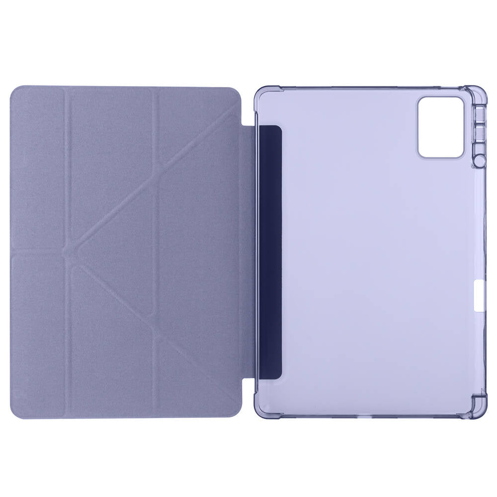 Lenovo M11 TB-330FU Case Zore Tri Folding Stand Case with Pen Compartment Dark Green