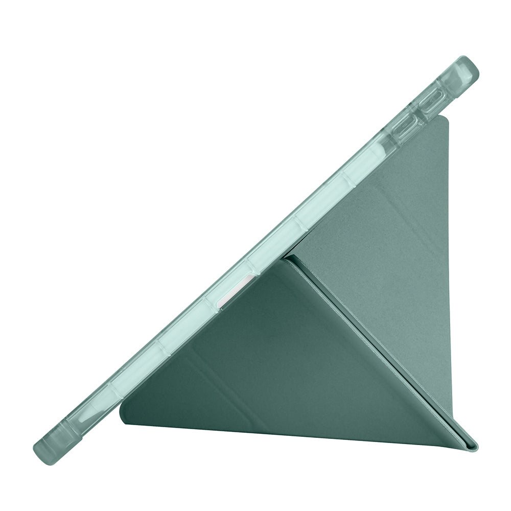 Lenovo Tab TB-311FU Case Zore Tri Folding Stand Case with Pen Compartment Navy Blue