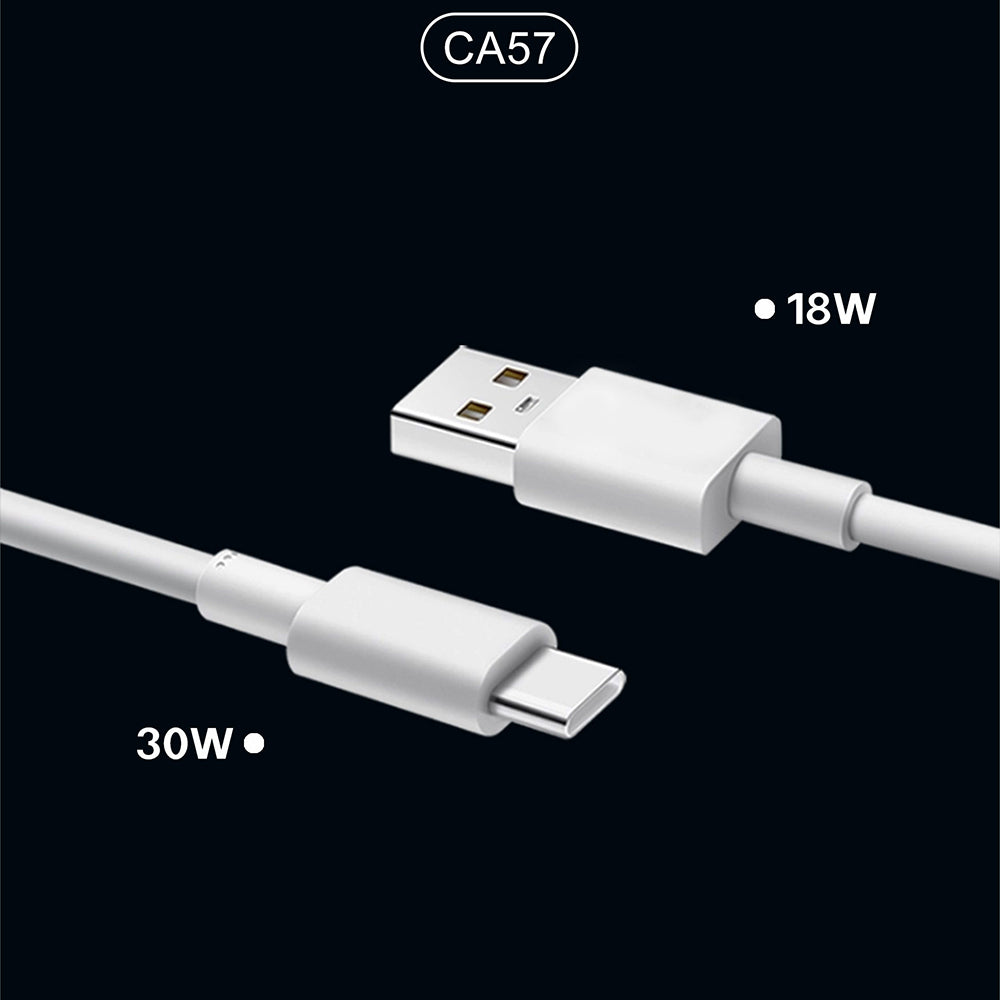 Lenyes CA57 Fast Charging Dual Type-C + USB-A Port Mini Car Charger 30W Brown
