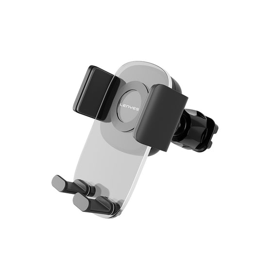 Lenyes CR143 360 Degree Rotating Ventilation Design Car Phone Holder Black