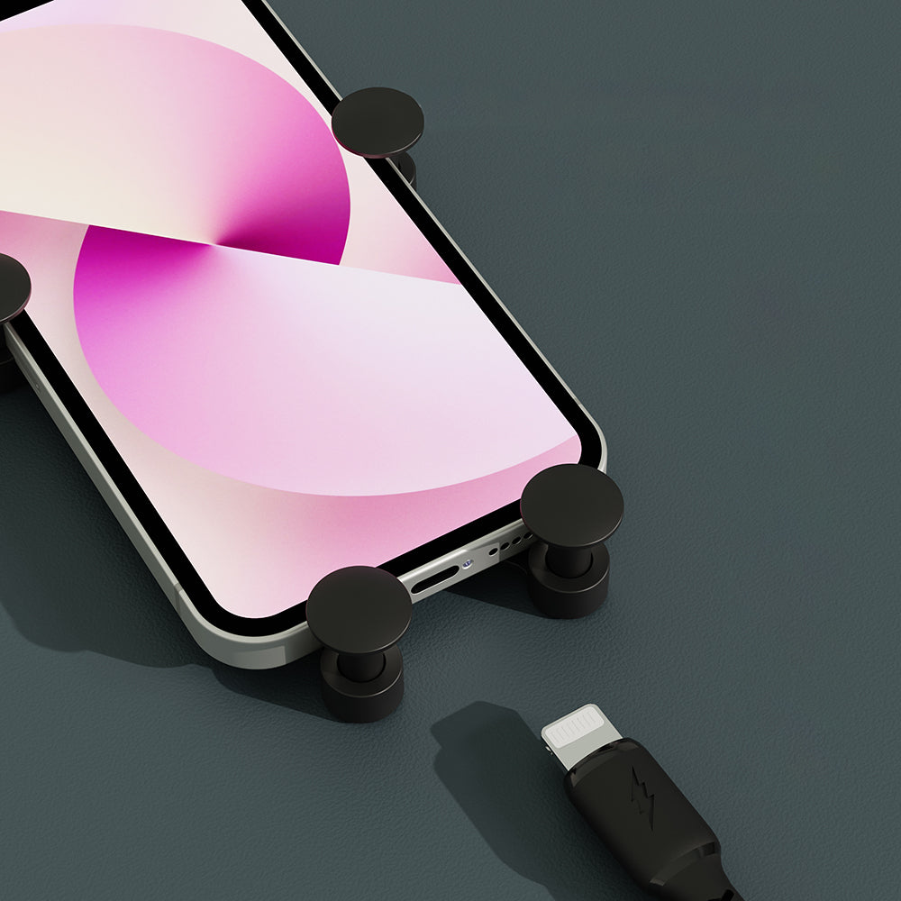 Lenyes CR151 360° Dönebilen Havalandırma Tasarım Araç Telefon Tutucu Siyah