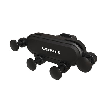 Lenyes CR151 360° Rotating Ventilation Design Car Phone Holder Black
