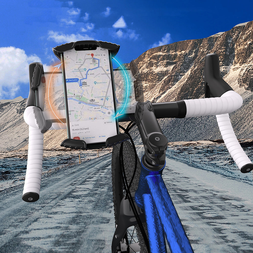 Lenyes CR157 360° Rotatable Adjustable Motorcycle and Bicycle Phone Holder Black