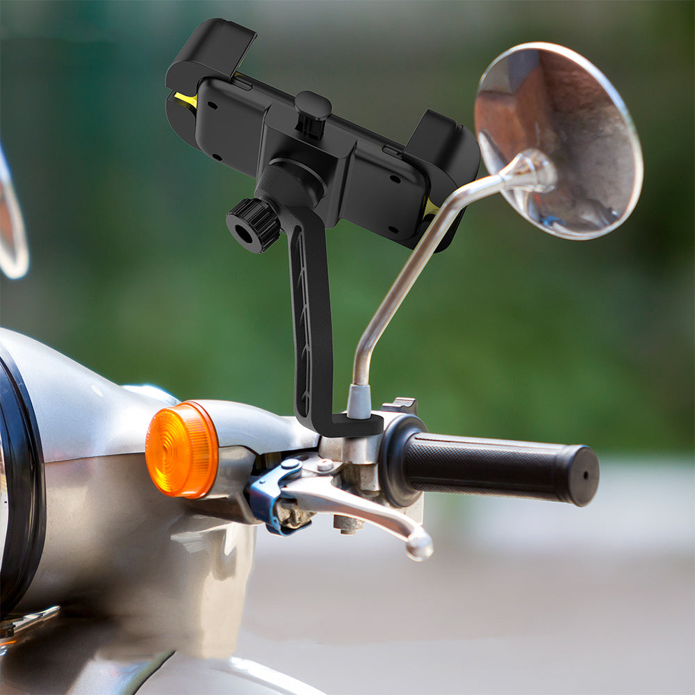 Lenyes CR170 Anti-Shake 360 Degree Adjustable Bicycle and Motorcycle Phone Holder Black