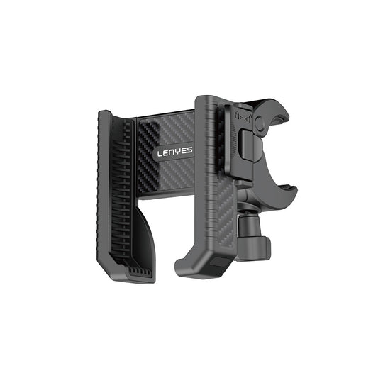 Lenyes CR182 360 Degree Adjustable Double Lock Bike and Motorcycle Phone Holder Black