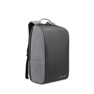 Lenyes LB506 Waterproof Travel Backpack with USB Charging Port Black-Gray