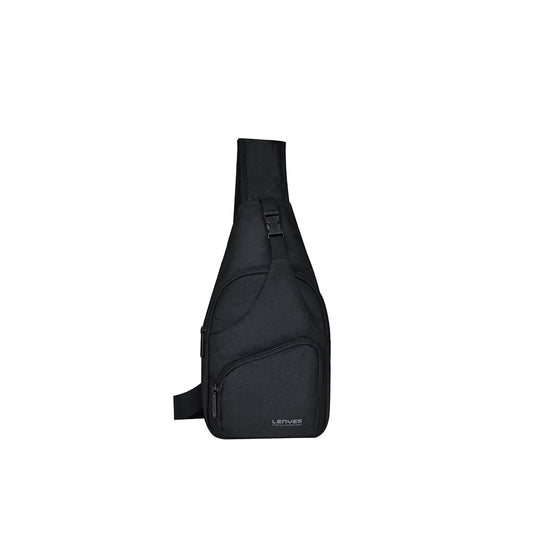 Lenyes LB526 Urus Series Waterproof Polyester Fabric Adjustable Shoulder Strap Crossbody Bag Black