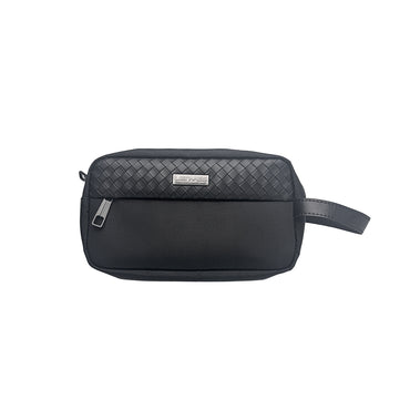 Lenyes LB551 Voyagers Serisi 1200D Polyester Kumaş Bilek Askı Kayışlı Mobil Aksesuar Çantası Siyah