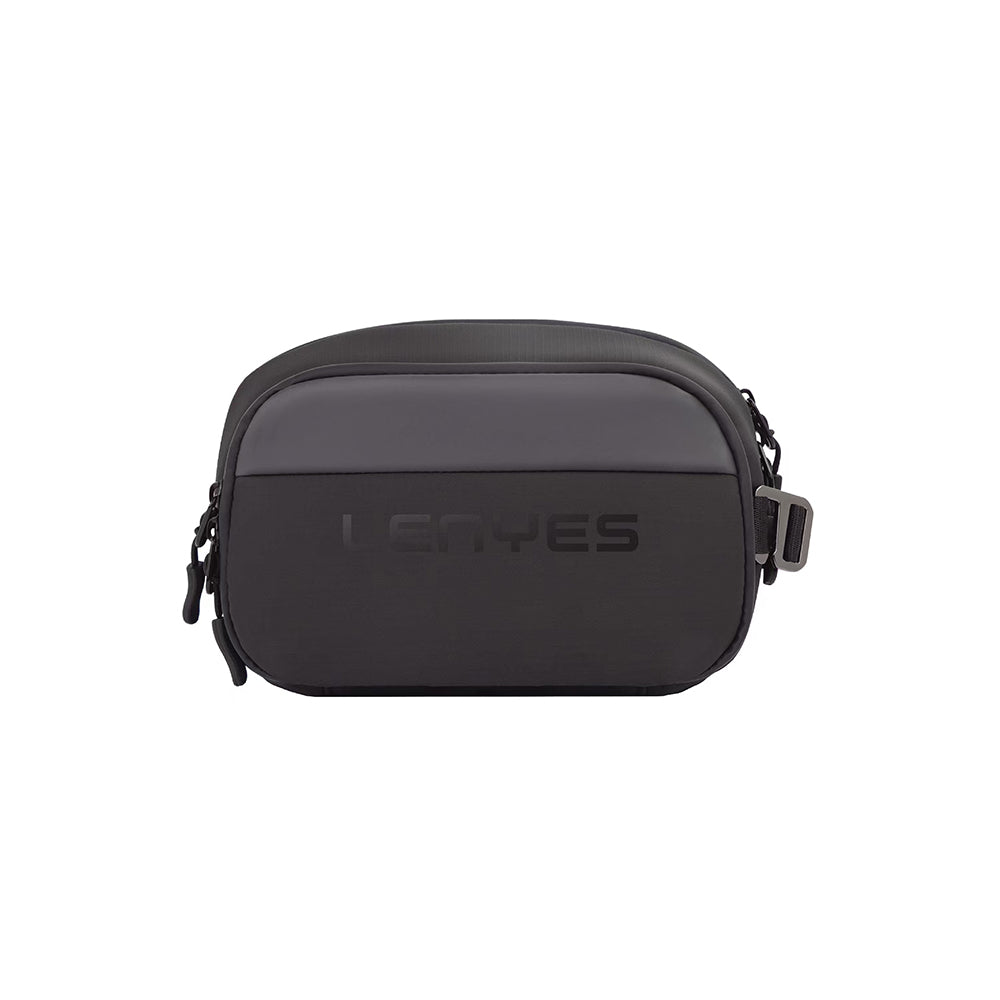 Lenyes LB561 Su Geçirmez Aşınmaya ve Çizilmeye Dayanıklı Çapraz Vücut Askılı Aksesuar Çantası 25.5cm Gri