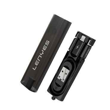 Lenyes LB605 5in1 Type-C to Type-C Kablolu 60W Çevirici Adaptör Seti Saklama Kutusu Siyah