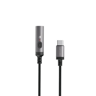 Lenyes LC110-TC Bükülme ve Aşınmaya Dayanıklı Örgü Tasarımlı Type-C Bağlantılı Çakmak Kablosu 30cm Gri