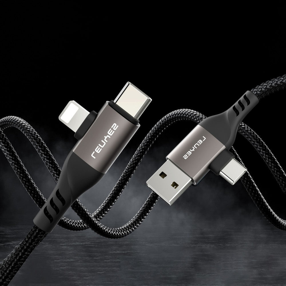 Lenyes LC501 4in1 A+C to C+L Charging and Data Cable 60W 1M Gray