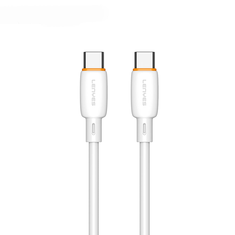 Lenyes LC548-TC-TC Type-C to Type-C Fast Charging PD Data and Charging Cable 60W 1M White