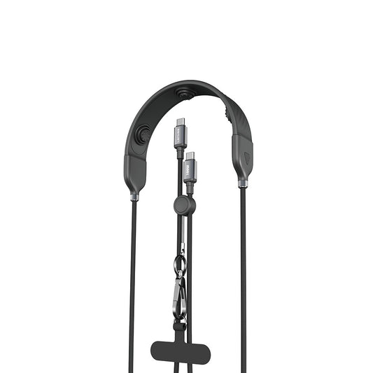 Lenyes LC558 Type-C to Type-C Data Kablolu 3 Kademeli Boyun Masaj Bandı 1.2M