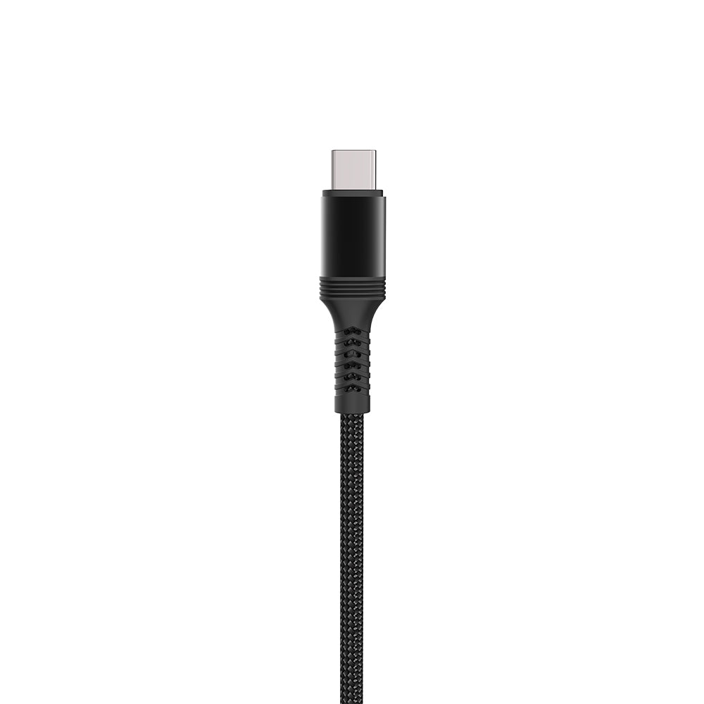 Lenyes LC980 USB-A to Type-C Hızlı Şarj Özellikli Örgülü Data ve Şarj Kablosu 1M 2.4A Siyah